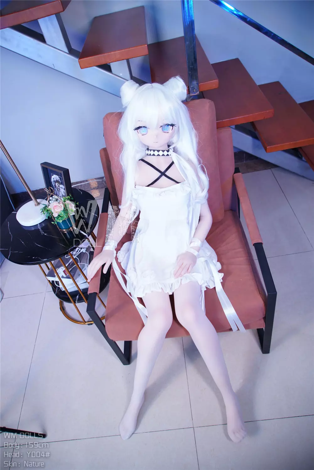 WM S-TPE 159cm (5ft2) Anime TPE Sex Doll with PVC Head #004